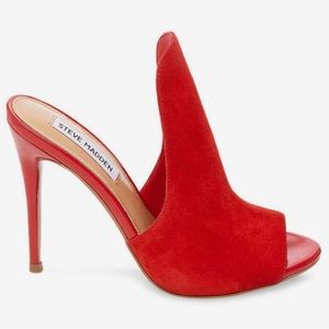 Steve Madden Sinful Mule Red Size 7